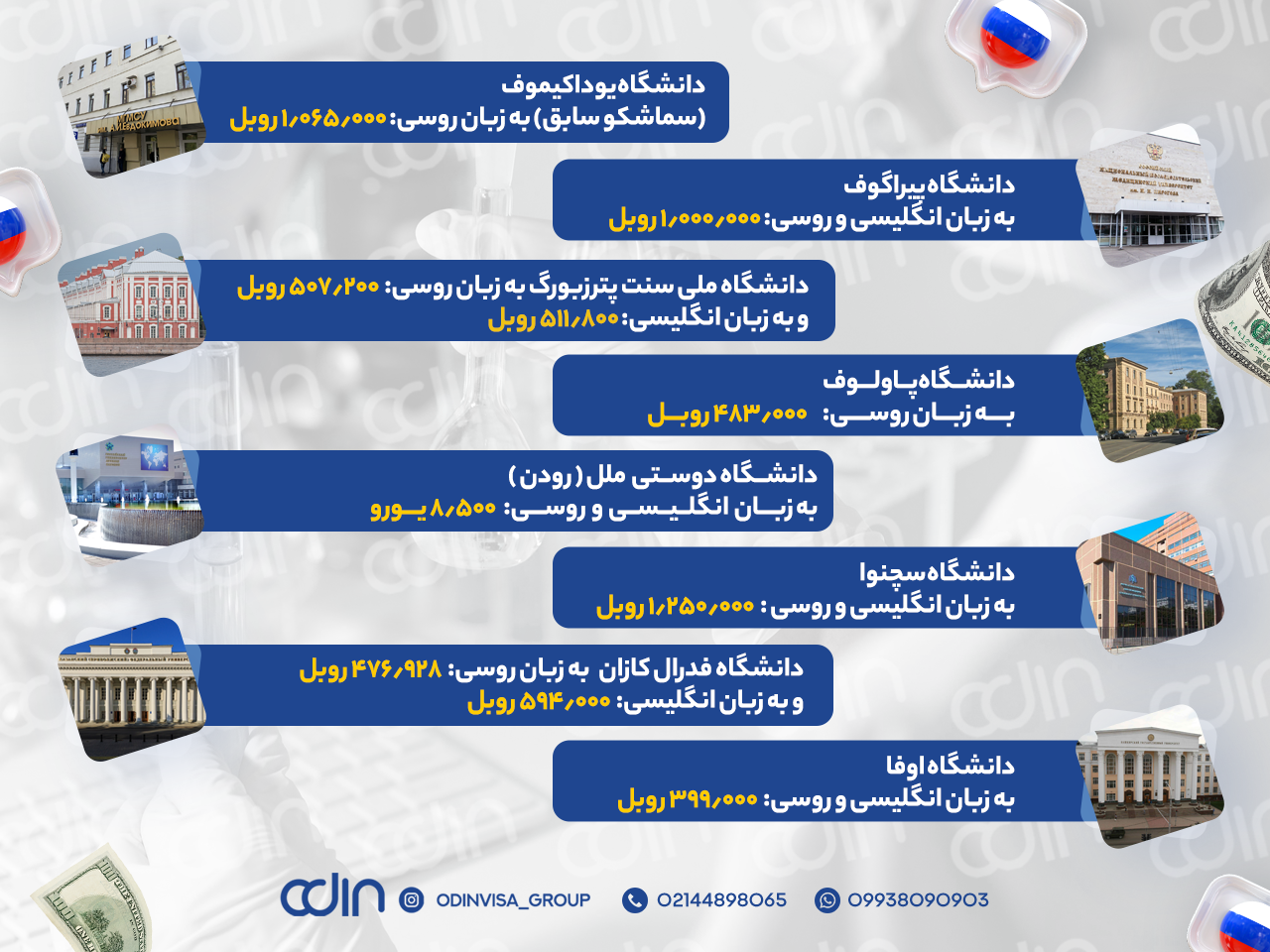 شرایط تحصیل دندانپزشکی در روسیه