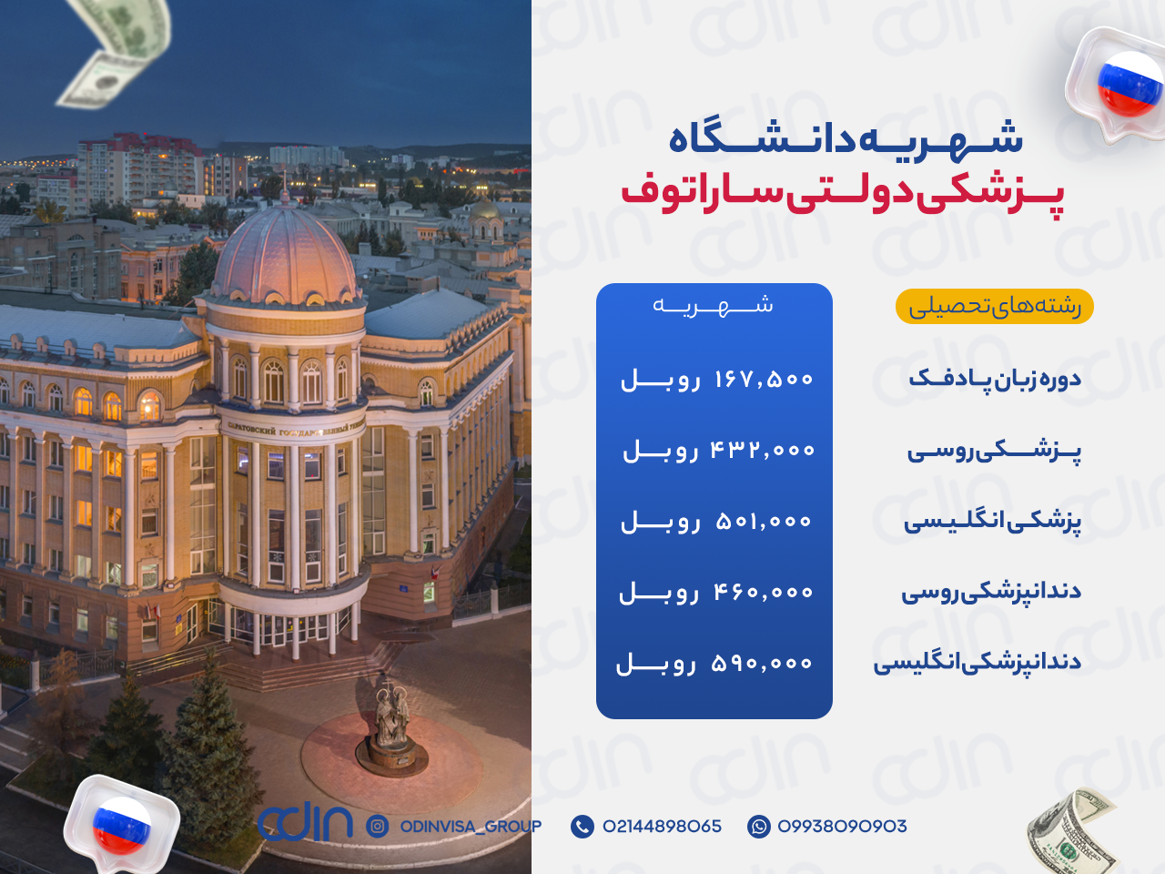 شهریه دانشگاه ساراتوف